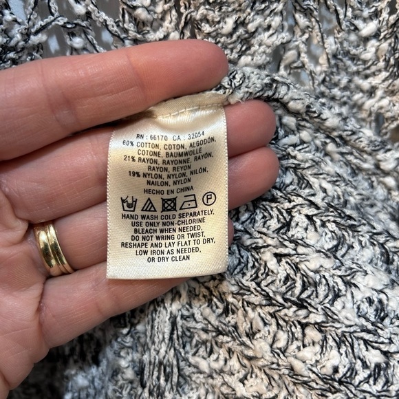 Anthropologie Knitted & Knotted Emmaline Tie Front Marled Cardigan Sweater Sz S - Picture 11 of 11